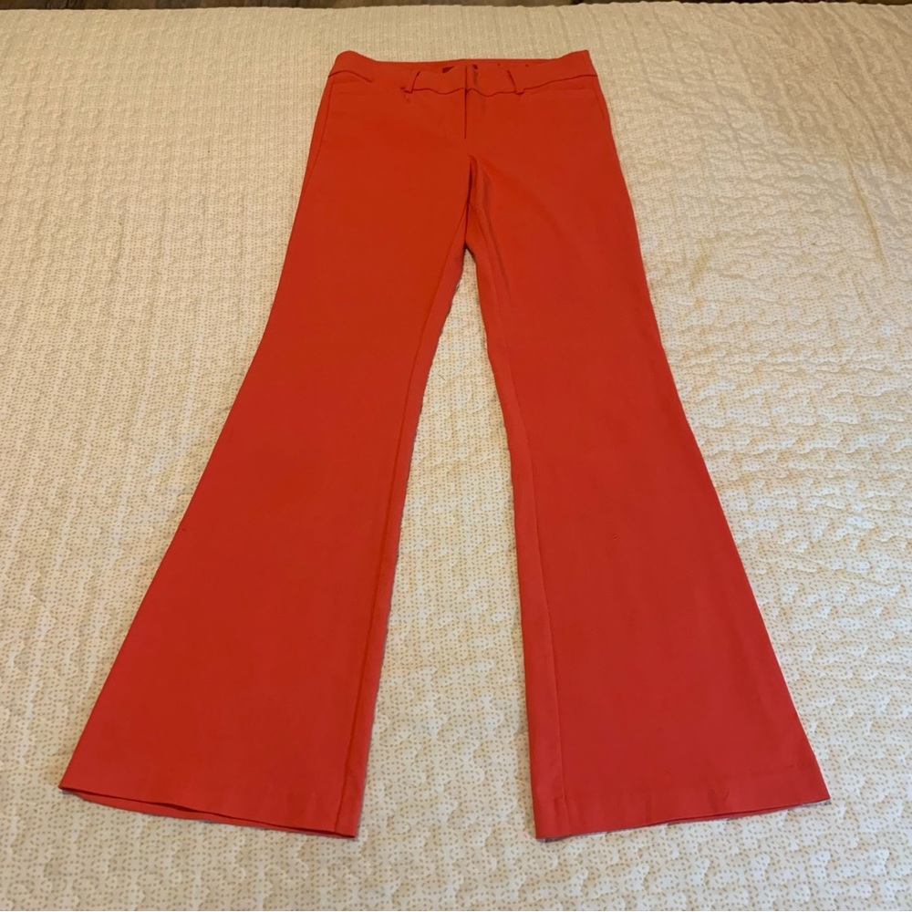 New vintage Bright tomato Red flared trousers 5/6